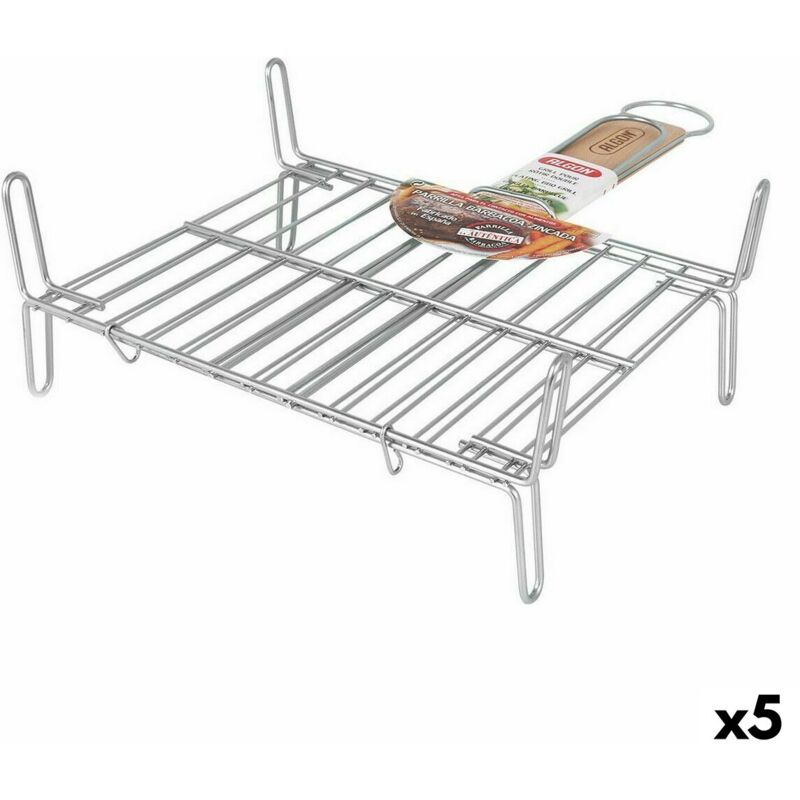 Algon - Grill pieds de barbecue en bois (5 pièces)