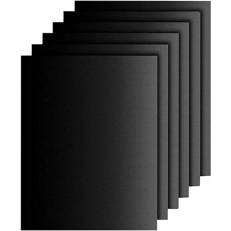 Grill-Backmatte, Teflon-Antihaftbeschichtung, leicht zu reinigen, wiederverwendbar, langlebig, hitzebeständig zum Grillen (6er-Pack)