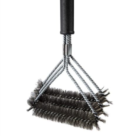 Grill brush – Cleaning the grill – Grill accessories – Electric, gas, charcoal – Stainless steel
