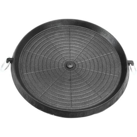 Grill Coréen Double Couche avec Trous d'Évacuation d'Huile - Chauffage Uniforme, Résistant et Facile à Nettoyer pour Barbecue Intérieur et Extérieur