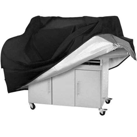 Grill Cover, Black Dust Cover 145x61x117cm, 210D Oxford Fabric MUMU