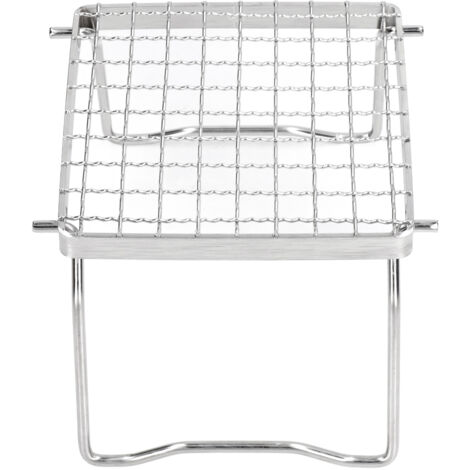 Grill de Barbecue Pliable en Acier Inoxydable pour Randonnée et Pique-nique
