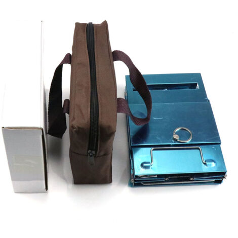 Grill de camping pliant en acier inoxydable - Barbecue portable pour jardin, pique-nique et extérieur