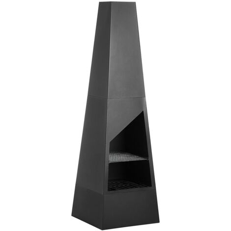 Grill Fire Pit YATE Metal Black