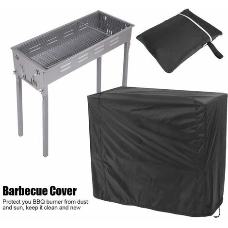 Grill hotte rectangulaire en 80 x 66 x 100 cm noir