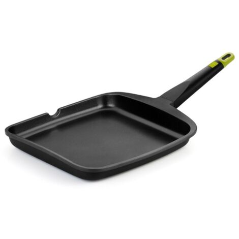 Grill liso aluminio fundido foodie 22 cm induccion