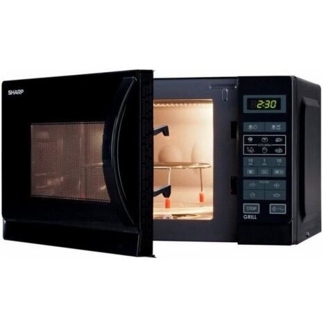 grill microondas 25l 900w negro - r742bkw - sharp -