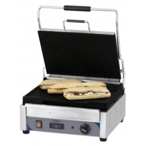 Grill Panini Grand Premium Rainurée - Rainurée Avec Minuteur - Casselin
