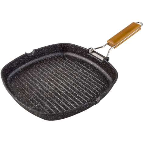 Grill piedra mango abatible supreme rayada 24cm