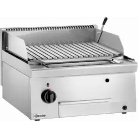 Grill Pierre de Lave à Gaz Professionnel Inox - Bartscher