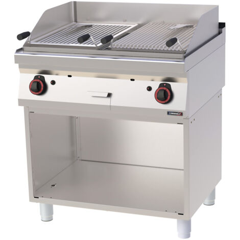 Grill pierre de lave professionnel - Double - 80cm - 13000W - Casselin