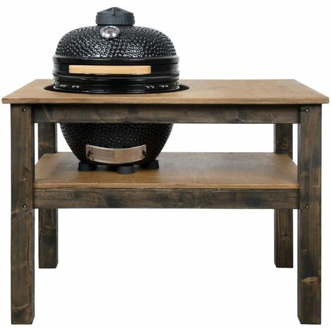 Grill Table, BBQ Kitchen Space for Kamado Bono Minimo (L-120cm W-80cm H-88cm)