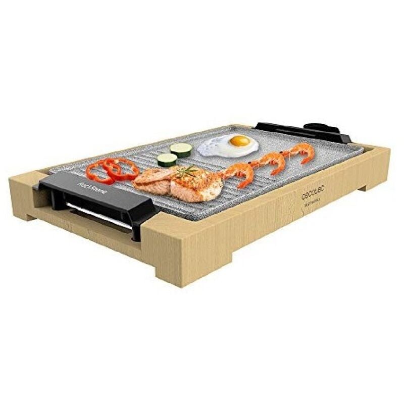Cecotec - Plancha Tasty&Grill 2000 Bamboo MixStone