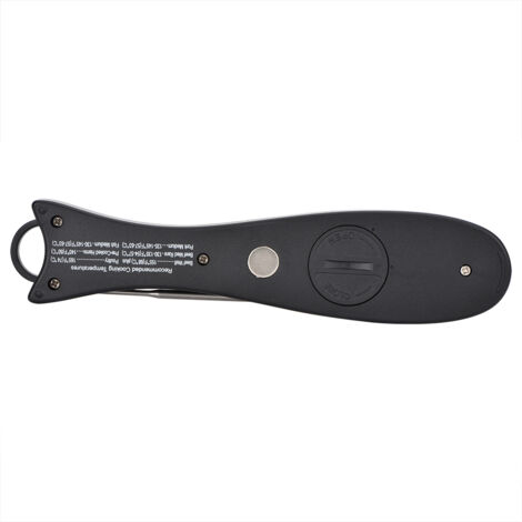 Grill- und Ofenthermometer – Temperaturanzeige für Holzkohlegrills – Rot und Schwarz – ABS-Edelstahl – Messbereich: -50 °C bis 300 °C – Mit °C/°F-Anzeige und Speicherfunktion