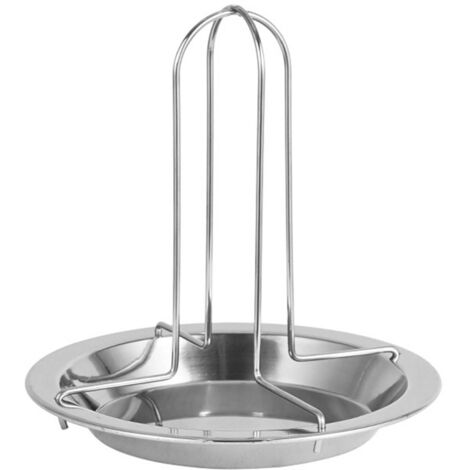 Grill Vertical en Acier Inoxydable pour Poulet, Support de Cuisson Antiadhésif et Épais pour Barbecue