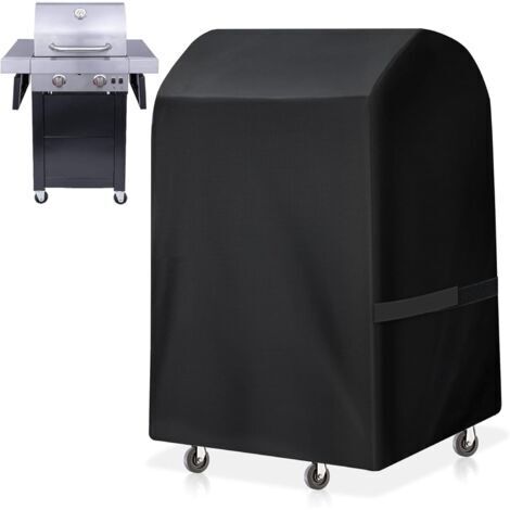 Grillabdeckung Outdoor, 7761110cm Wasserdichte Plancha-Abdeckung Universal für Grillroste, Robuste 420D Grillabdeckung, Schwarz
