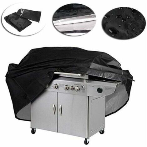 Grillabdeckung Schutzhülle Abdeckplane BBQ Schwarz 170 x 61 x 117cm