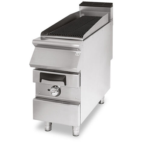 Grillade Gaz Simple, Zone de Cuisson en Fonte, Viande/Poisson - Virtus