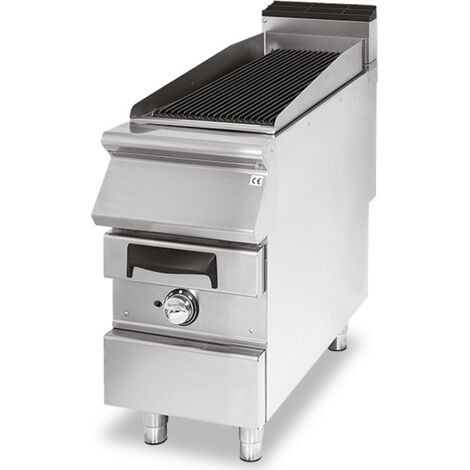 Grillade Gaz, Zone de Cuisson en Fonte, Viande/Poisson P730mm - L400 - Virtus