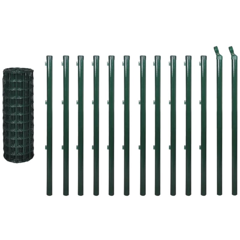 Fence de style européen en acier inoxydable vert disponible différentes tailles taille : 25x1cm