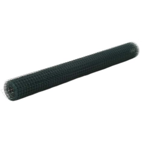 Grillage Acier avec revêtement en PVC 10x1,5 m Vert 2