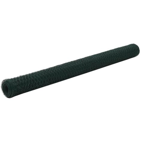 Grillage Acier avec revêtement en PVC 25x1,5 m Vert 3
