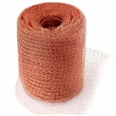 Grillage Anti Rongeur de Haute Qualité, 100% Cuivre Anti Limace Escargot Souris Rat Oiseaux Nematodes Ferramol, Filet de Cuivre Tricot pour l'intérieur, Le Jardin(6 Mètres)