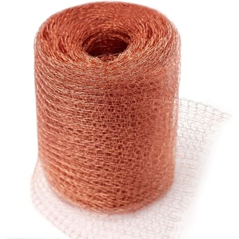 Grillage Anti Rongeur de Haute Qualité, 100% Cuivre Anti Limace Escargot Souris Rat Oiseaux Nematodes Ferramol, Filet de Cuivre Tricot pour l'intérieur, Le Jardin(9 Mètres),AAFGVC