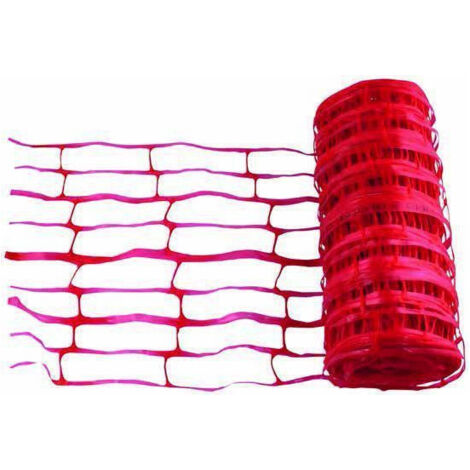 Grillage avertisseur rouge 25 ml par 30 cm - jardiboutique