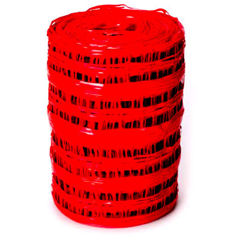 Grillage avertisseur rouge 30cm x 100m – Polyoléfine mono orientée – Résistance à la traction > 300N – Normes NF P 98-331/332 – Courant - 30Mx100ml