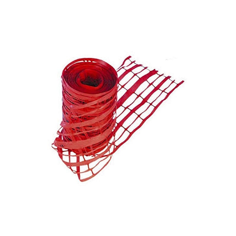 Grillage avertisseur rouge 100 ml par 30 cm Interplast