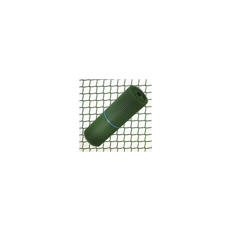 Tissu carré en plastique 1,0 cm. x 1 Mètre. Rouleau Vert 25 Mètres