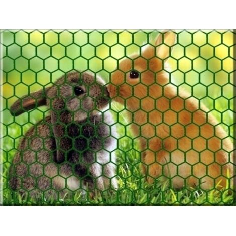 Grillage de clôture hexagonal vert 0,5 m x 5 m 40 mm