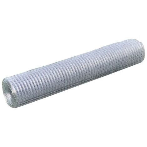 Grillage pour volière Acier galvanisé 25 x 1 m Argenté