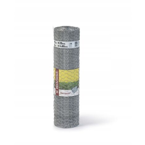 Grillage hexagonal galvanisé, 0,5 m x 5 m