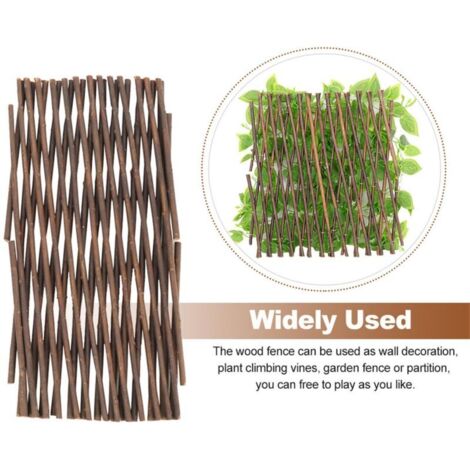 Grillage Jardin Willow Naturel Décoration Intérieur/Extérieur 40cm x 20cm Vert Écologique