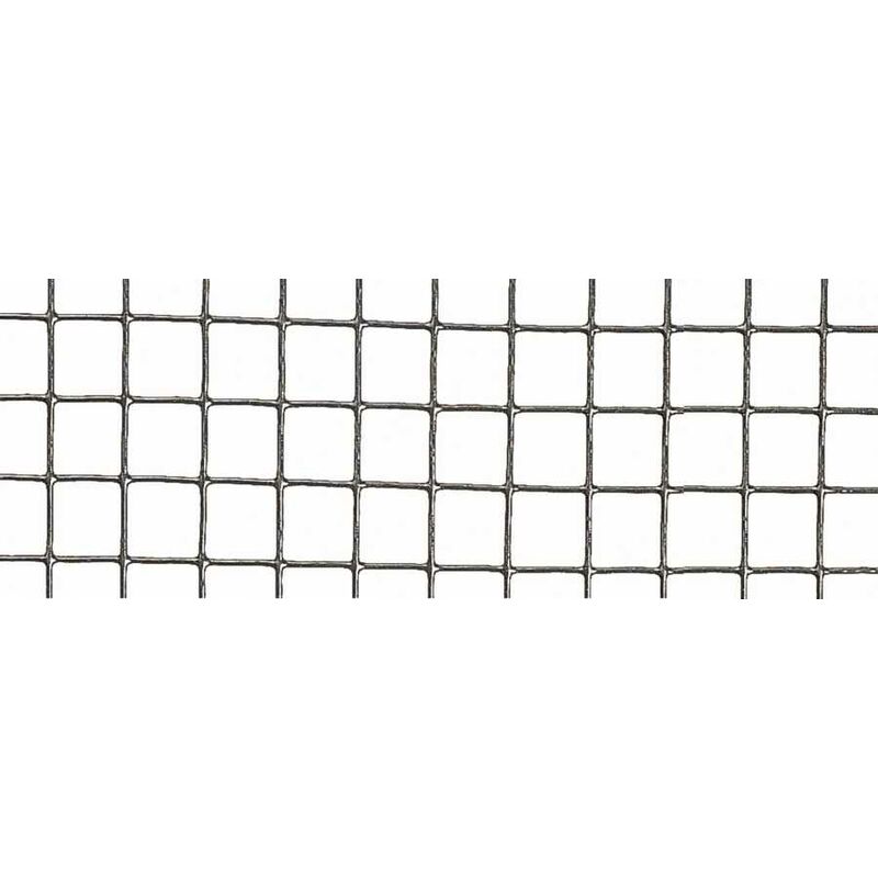 Grillage metal galva carré 1,2cm - 0,5 x 10 m - gris - Nortene