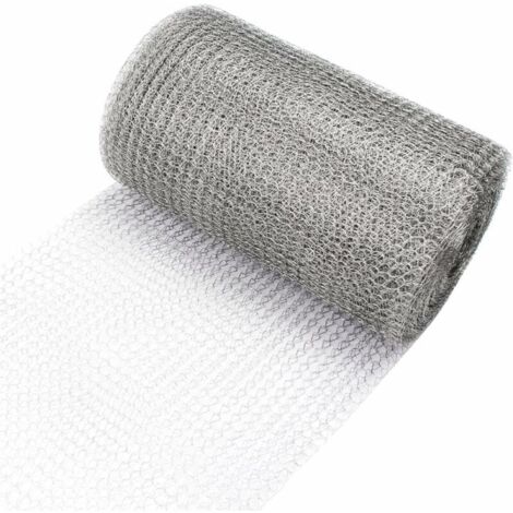 Grillage métallique anti-rats, 1 rouleau de grillage anti-rats, grillage métallique anti-rats pour empêcher les rats et les insectes, 9 mètres x 12,7 centimètres.