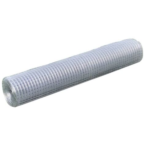 Grillage métallique carré 1x25 m Fil galvanisé Épaisseur 0,9 mm