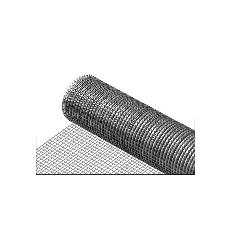 Helloshop26 - Grillage métallique en acier galvanisé 100 cm x 5 m gris argenté 5 rouleaux