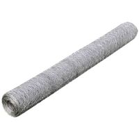 Grillage métallique hexagonal 1 m x 25 m Fil galvanisé 0,75 mm