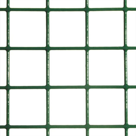 Grillage Métallique Plastifiée Composition 80% Acier Galvanisé/20% PVC Réticule 6X6MM Mesure 1X25M