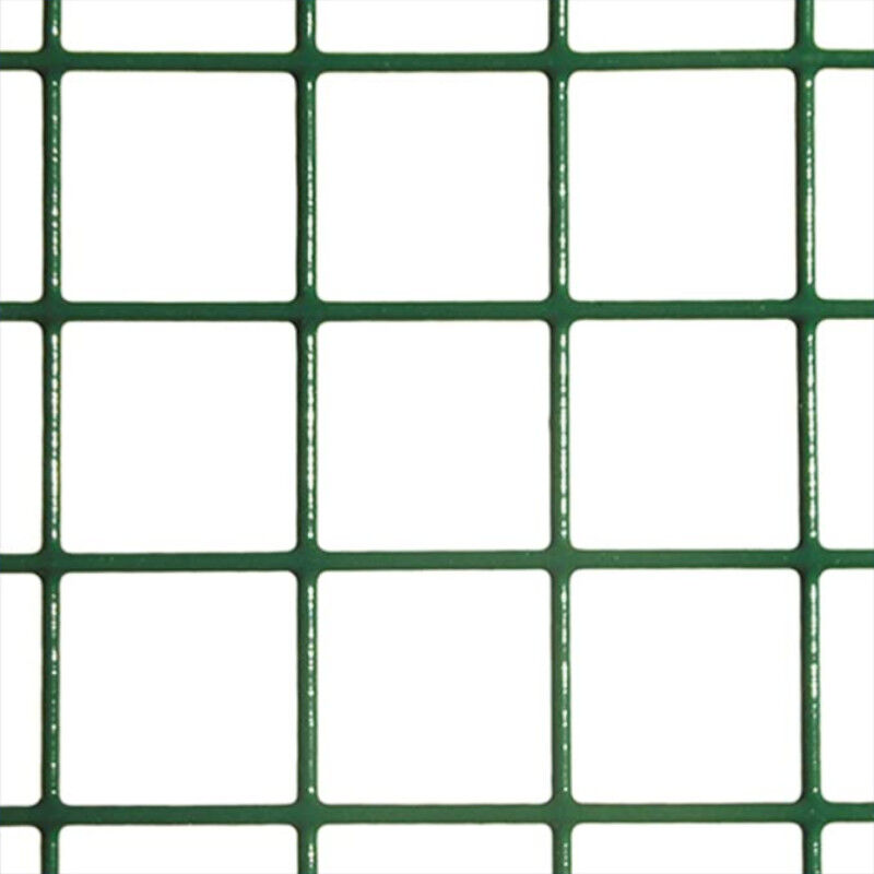 Comercial Candela - Grillage Souple Plastifié 1X25 m 80% Acier Galvanisé/20% pvc Rouleau Grillage Réticulée 13X13MM