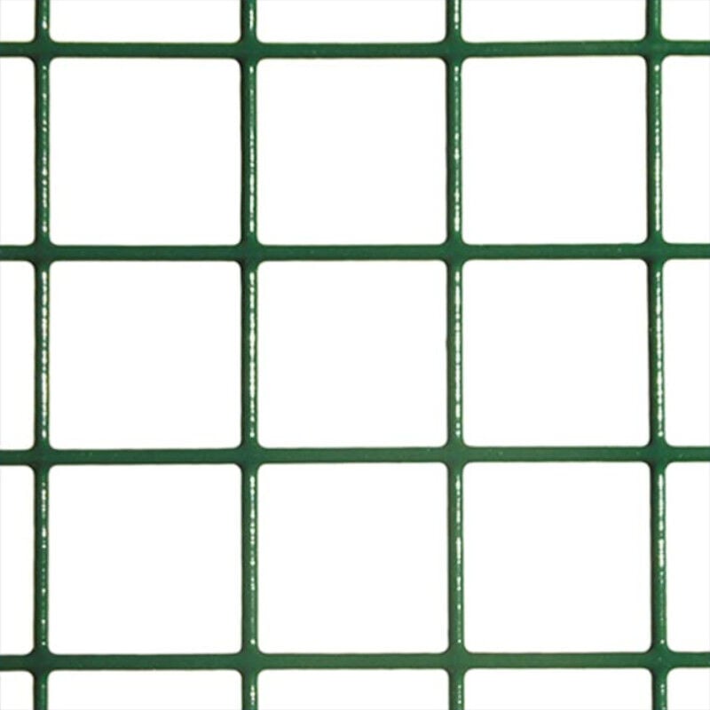 Comercial Candela - Grillage Souple Plastifié 0,5X5 m 80% Acier Galvanisé/20% pvc Rouleau Grillage Réticulée 6X6MM
