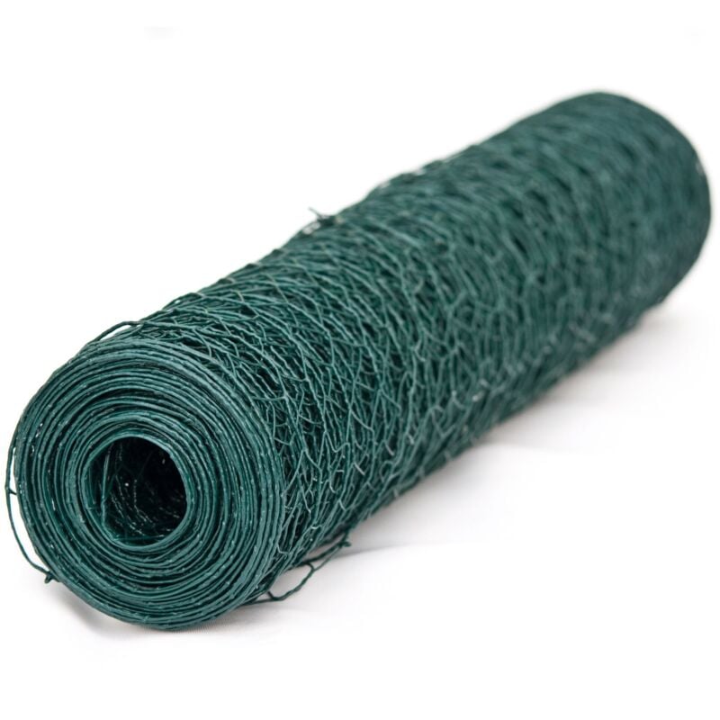 Werka Pro - Grillage plastifié mailles hexagonales de 13mm 0,5 x 25m