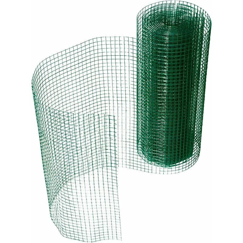 Grillage pour Jardin clôture Vert Tailles au Choix Maille carré de 15mm résistant aux intempéries Bricolage, 1mx3m