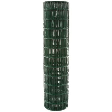Grillage residentiel plastifie vert maille soudée 100 x 50 mm Hauteur 1,50m x 25m - FILIAC