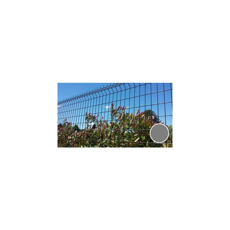 Cloture&jardin - Grillage Rigide Gris Anthracite - jardipremium - Fil 4/5mm - 1,23 mètre - Gris Anthracite (ral 7016)