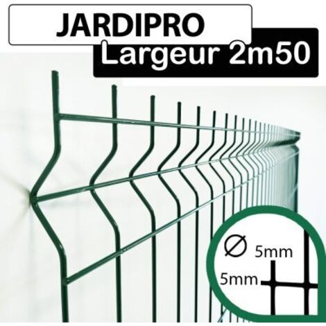 Grillage Rigide Vert - JARDIPRO - Fil 5mm - 1,03 mètre