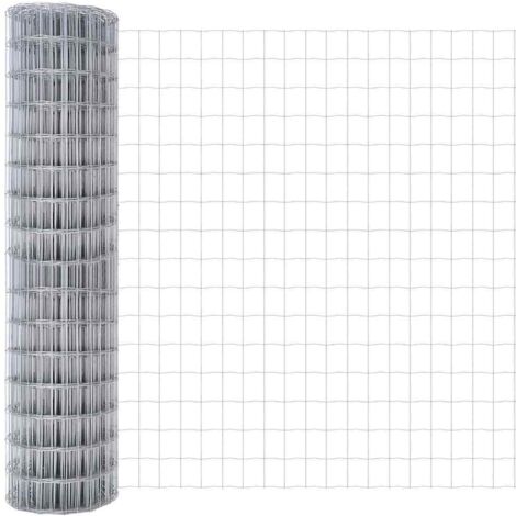 Grillage rouleau， Clôture Euro Argent 1 x 25 m